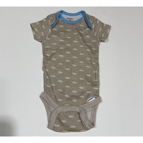 Baby Infant Boys Gerbers Short Sleeve One Piece Bodisuits Size 3-6 Months - Picture 1 of 7